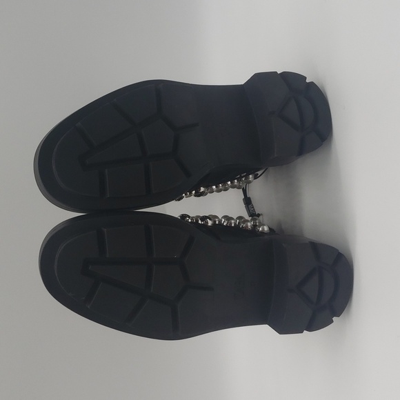 691- Zara Women's Leather Ankle Boots Size 37 EU 6.5 US NWT - Picture 9 of 16